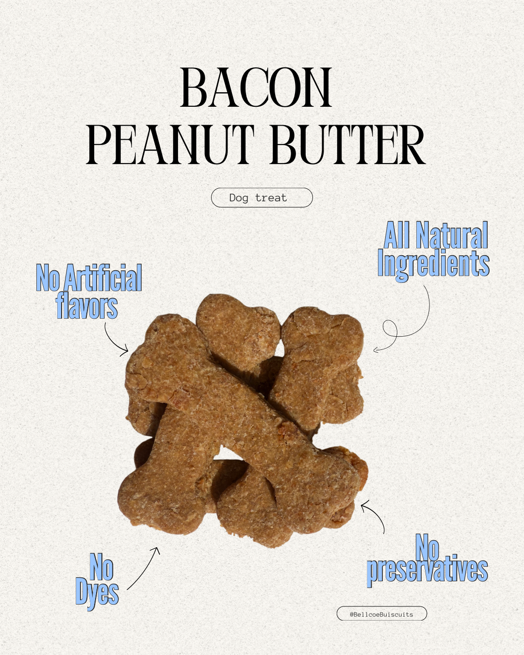 Gourmet Bacon and Peanut butter bones